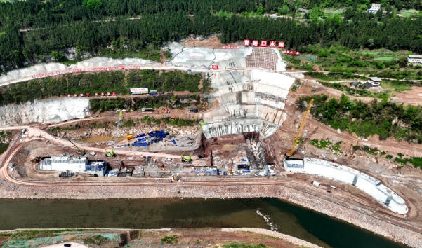 通江青峪口水库:春日好时光 水利建设忙67